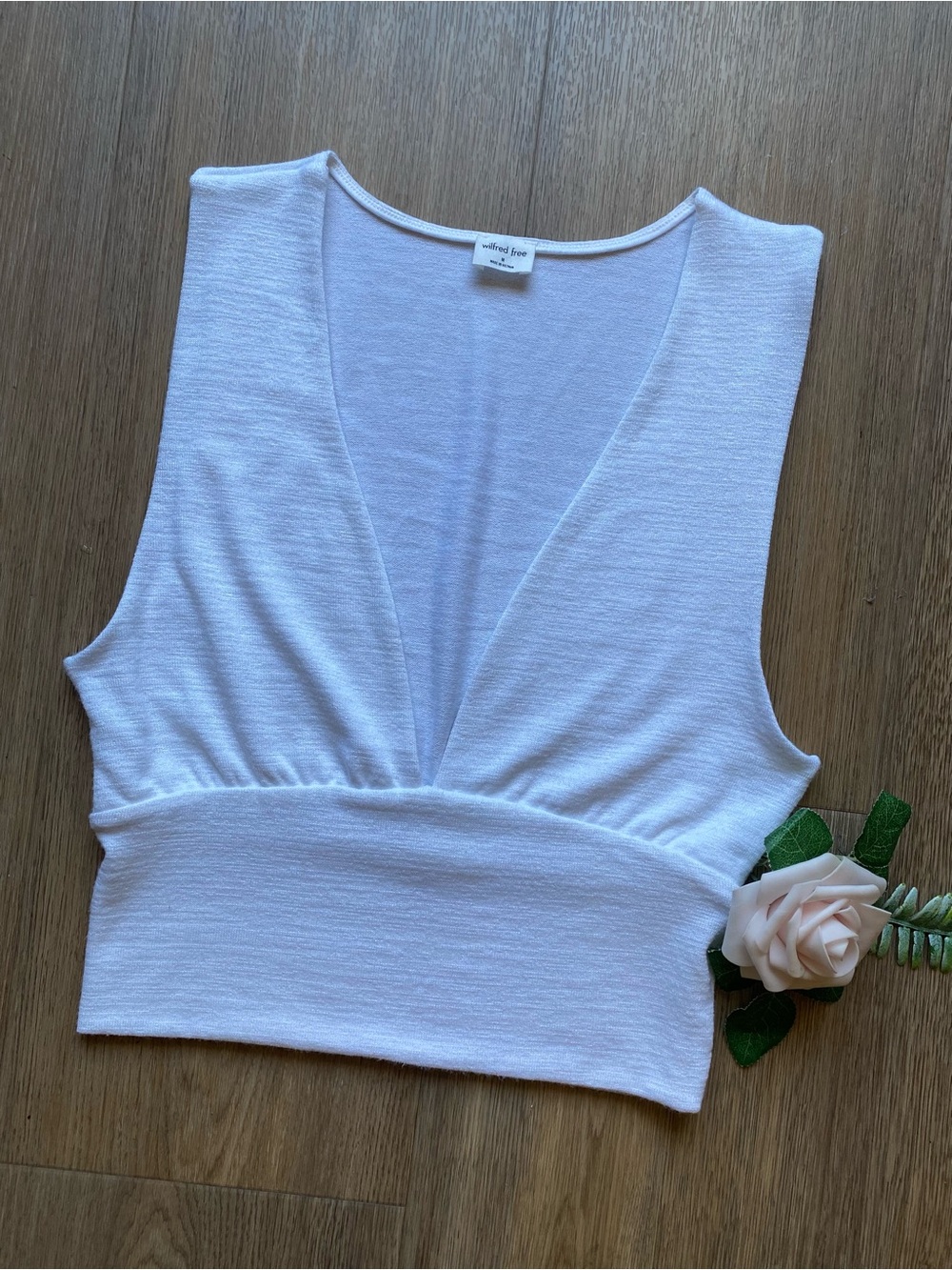 Wilfred Plunge Cropped Tank Top